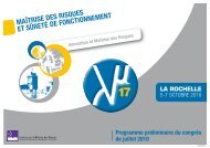 maÃ®trise des risques et sÃ»retÃ© de fonctionnement - Lm17