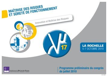 maÃ®trise des risques et sÃ»retÃ© de fonctionnement - Lm17