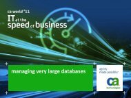 Managing Very Large Databases - CA.com