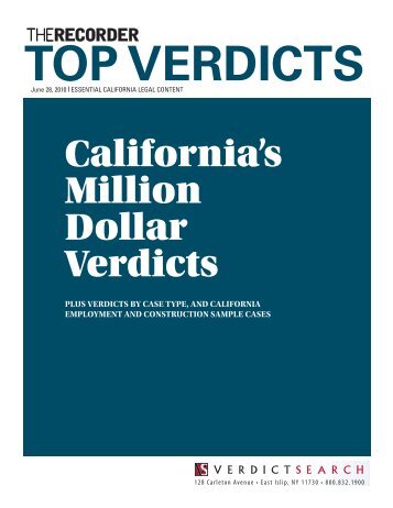 Top verdicts - Los Angeles personal injury lawyer