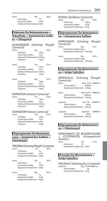 vademécum farmacoterapéutico del ecuador 2009 - Salud de Altura