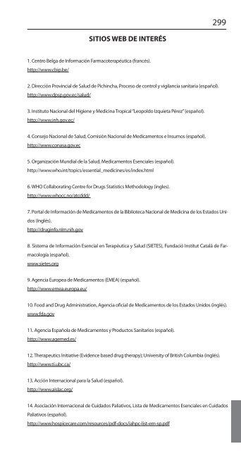 vademécum farmacoterapéutico del ecuador 2009 - Salud de Altura