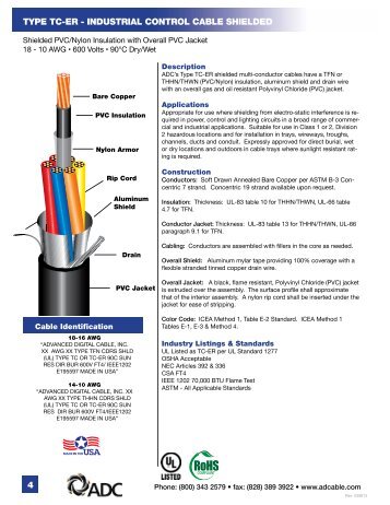 type tc-er - industrial control cable shielded 4 - Advanced Digital ...