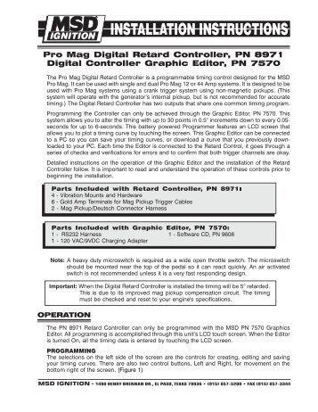 Pro Mag Digital Retard Controller-Digital Controller Graphic Editor