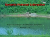 Dynamic Pedestal Subtraction