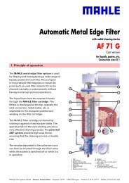 AF 71 G Automatic Metal Edge Filter - BIBUS