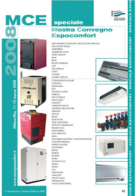 speciale Mostra Convegno Expocomfort - La Termotecnica