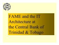 FAME and the IT Architecture at the Central Bank of ... - Sungard