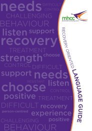 Recovery Oriented Language Guide - The MHCC Policy Resource ...