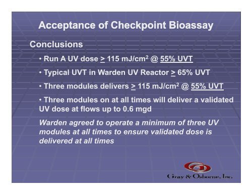 Designing and Commissioning an Ultraviolet Light Disinfection ...