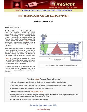 HIGH-TEMPERATURE FURNACE CAMERA SYSTEMS REHEAT ...