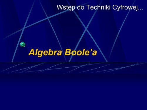Algebra Boole'a