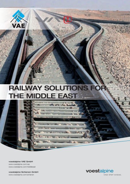 voestalpine VAE - Railway solutions for the Middle East