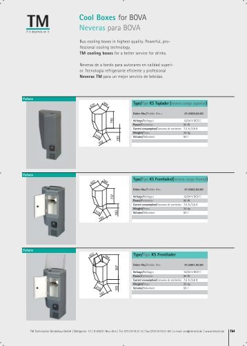 Cool Boxes - TM Technischer Gerätebau