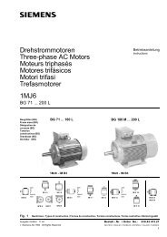 Drehstrommotoren Three-phase AC Motors Moteurs ... - Siemens