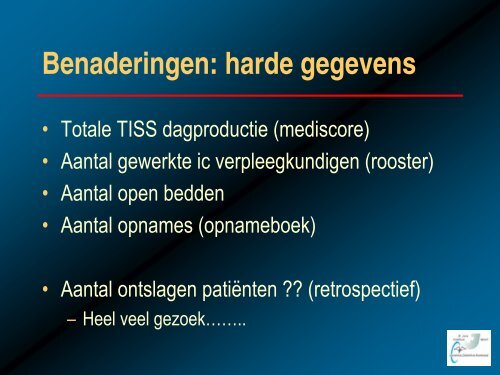 Verpleegkundige Werklast: het is echt metbaar met TISS en NEMS