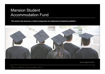 Mansion Student Accommodation Fund - The Mansion Group