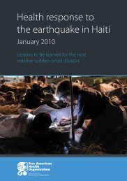 Health response to the earthquake in Haiti, January 2010