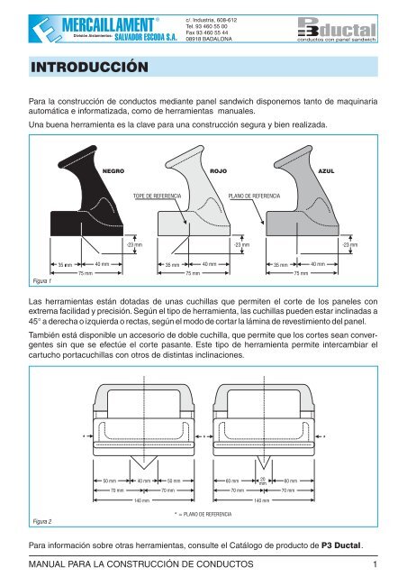 Manual P3 Ductal - Salvador Escoda SA