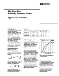 AN 969: The Zero Bias Schottky Detector Diode