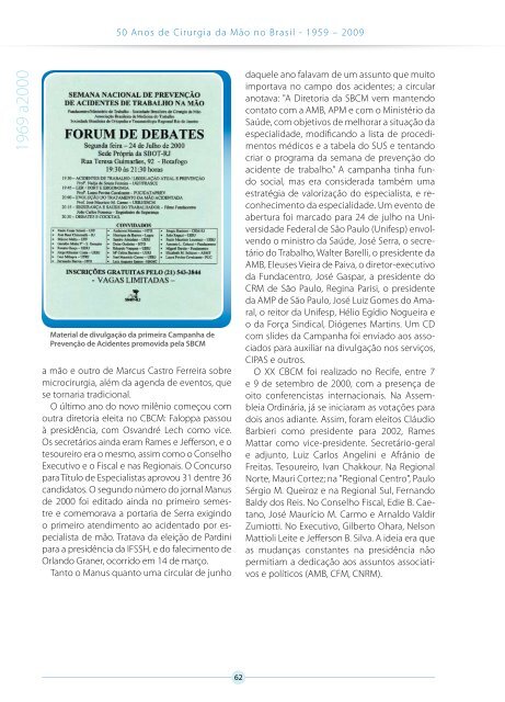 50 Anos de Cirurgia da Mão no Brasil - Osvandré Lech Ortopedia