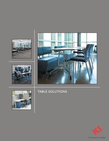 Table Solutions Brochure PDF - KI.com