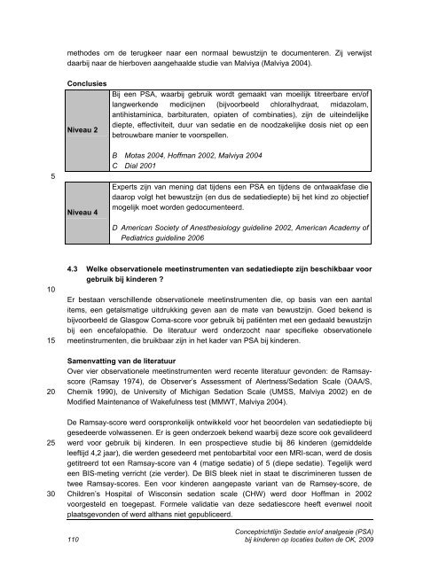 Sedatie en/of analgesie (PSA) bij kinderen - Nederlandse ...