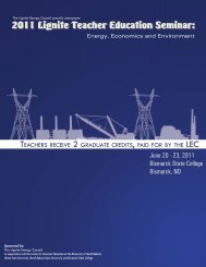The Lignite Energy Council Proudly Announces