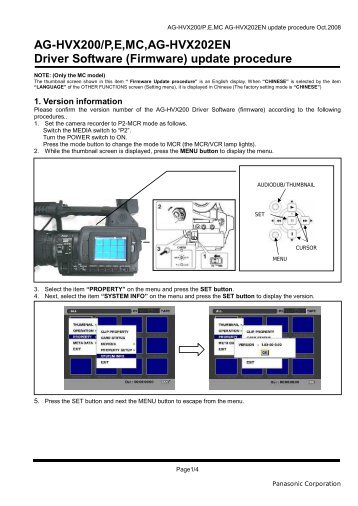 AG-HVX200/P,E,MC,AG-HVX202EN Driver ... - Panasonic PASS