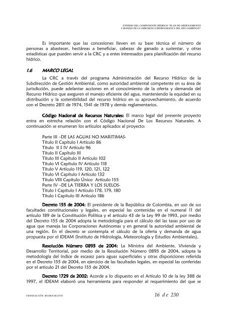 Hidrología - Corporación Autónoma Regional del Cauca