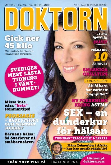 Sex â en dunderkur fÃ¶r hÃ¤lsan - Doktorn.com