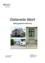 Bebyggelseinventering sid 1-23 - Gislaveds kommun