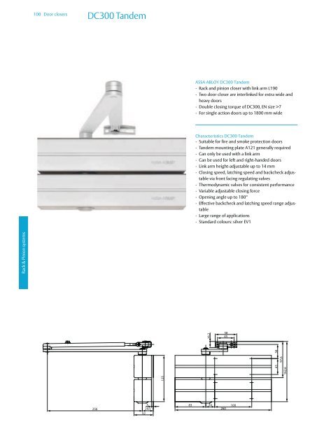 Door closers Technical information - ASSA ABLOY