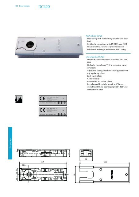 Door closers Technical information - ASSA ABLOY