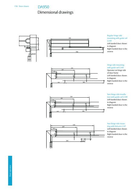 Door closers Technical information - ASSA ABLOY