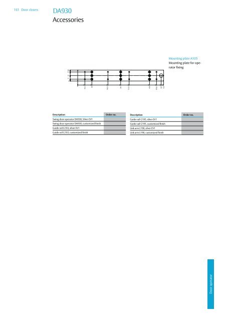 Door closers Technical information - ASSA ABLOY