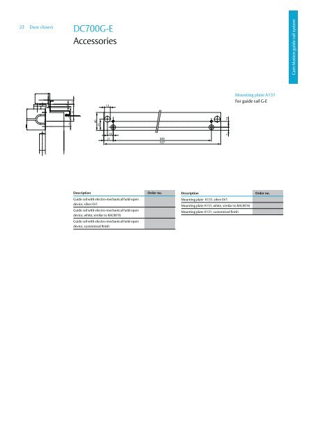 Door closers Technical information - ASSA ABLOY