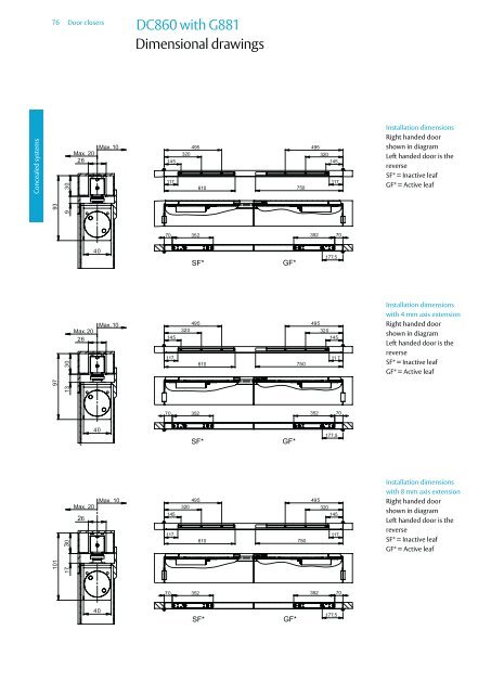 Door closers Technical information - ASSA ABLOY