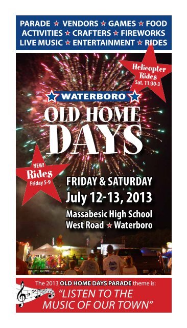 2013 Waterboro Old Home Days