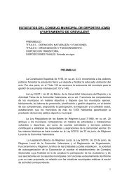 estatutos del consejo municipal de deportes - Ayuntamiento de ...