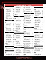 Individual Records (PDF) - Ball State Athletics