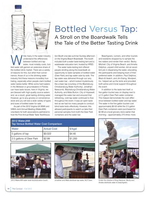 bottled vs.tap: - Virginia Water Environment Association