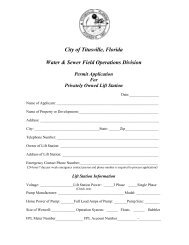 Private Lift Station Permit - The City of Titusville, Florida