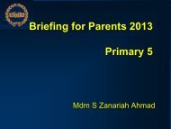 2013 P5 Parents Briefing slides