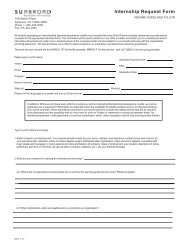 Internship Request Form - SU Abroad