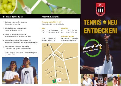 TL 77 flyer - Tennisclub Lichterfelde 77