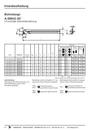 Bohrstangen W00 - Ifanger AG