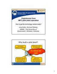 Experiences from MFC pilot plant operation - Microbial Fuel Cells