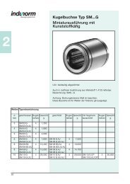 Kugelbuchse Typ SM...G MiniaturausfÃ¼hrung mit ... - Indunorm