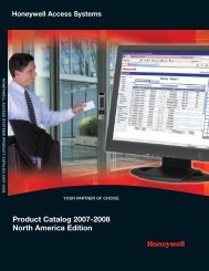 Honeywell Access Systems Product Catalog 2007-2008